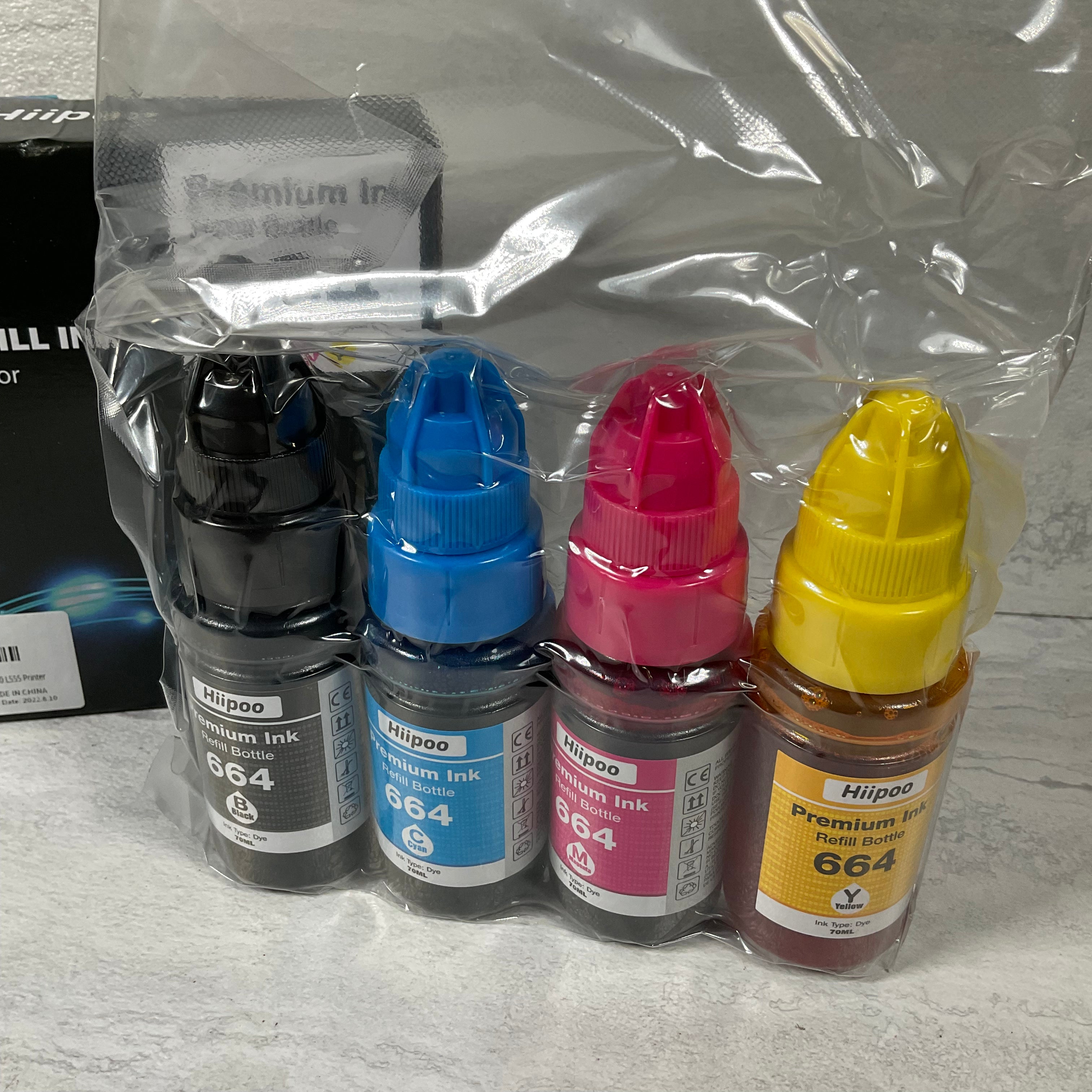 2-pack, Premium Refill Ink 664, BK C M Y (6992314433719)